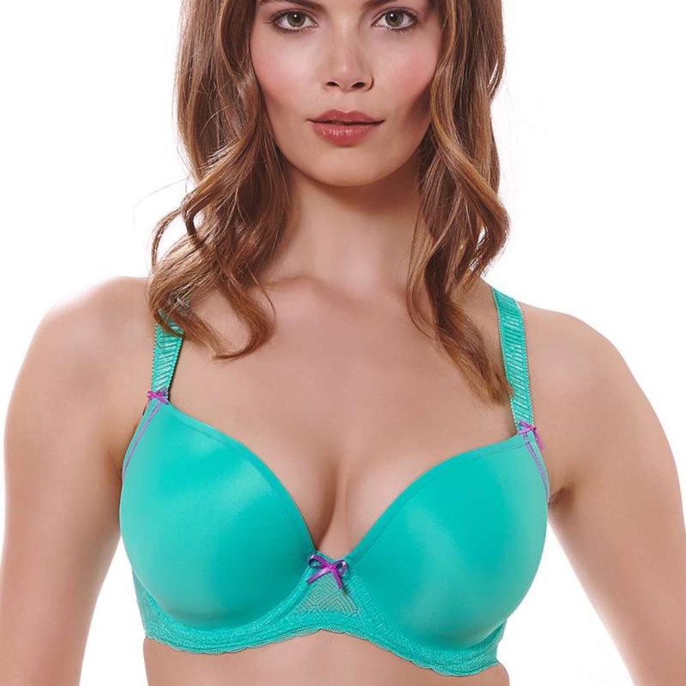 Freya Deco Vibe Moulded Plunge Bra Opal Size 30D